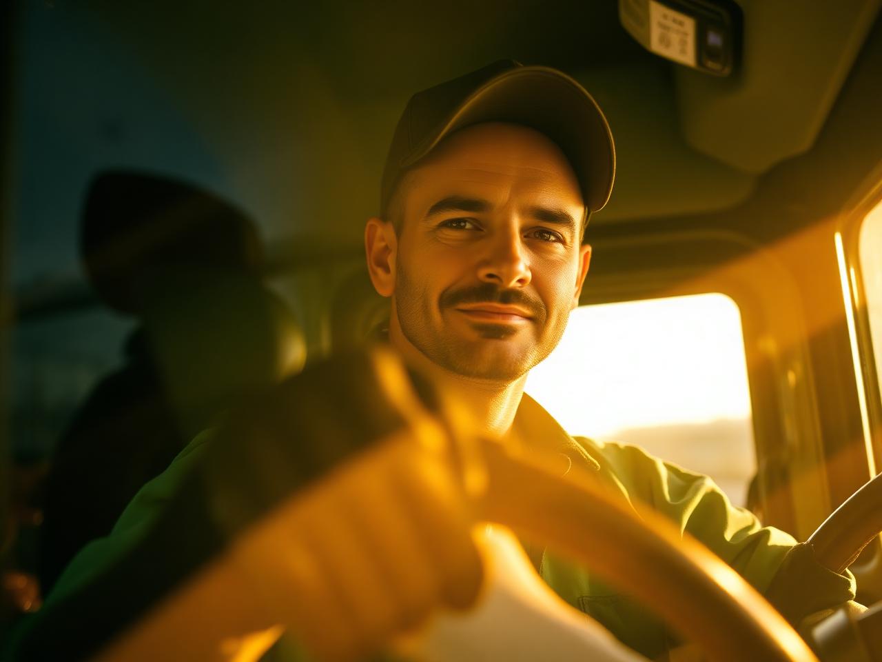 Professional truck driver